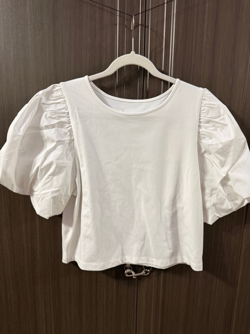 a‎ new day White Puff-Sleeve Crewneck Tee
